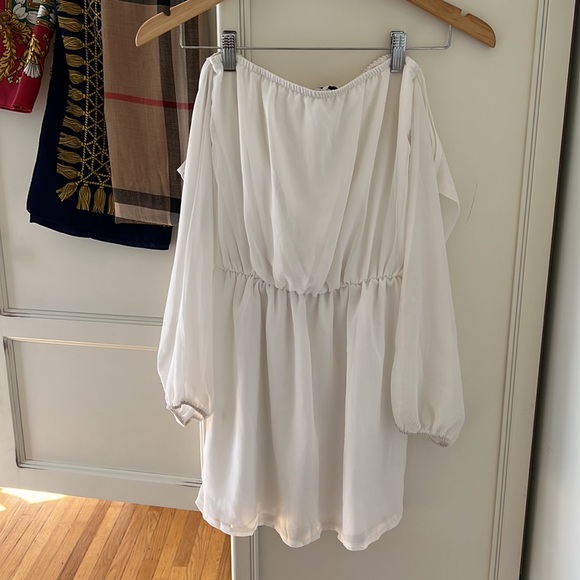 Sabo Skirt Chiffon Lightweight White  Dress - Picture 3 of 12